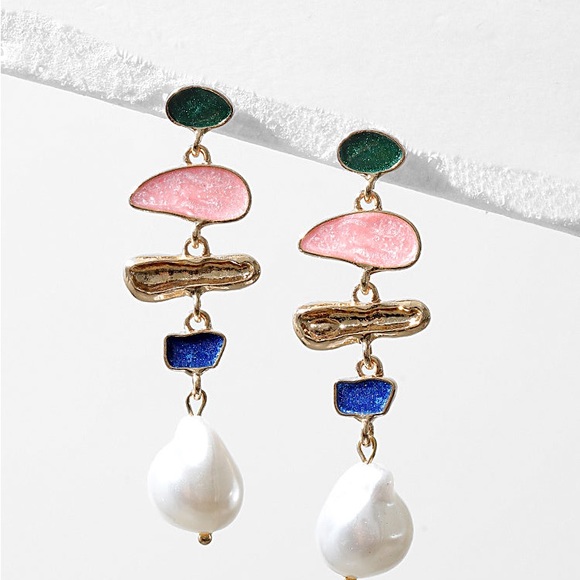 Anthropologie Jewelry - Colorful dangle drop earrings ✨